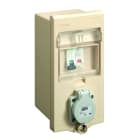 Depagne - Coffret Electra 1800 classe II ivoire pour PE - avec trappe - 1 coupe-circuit Ph