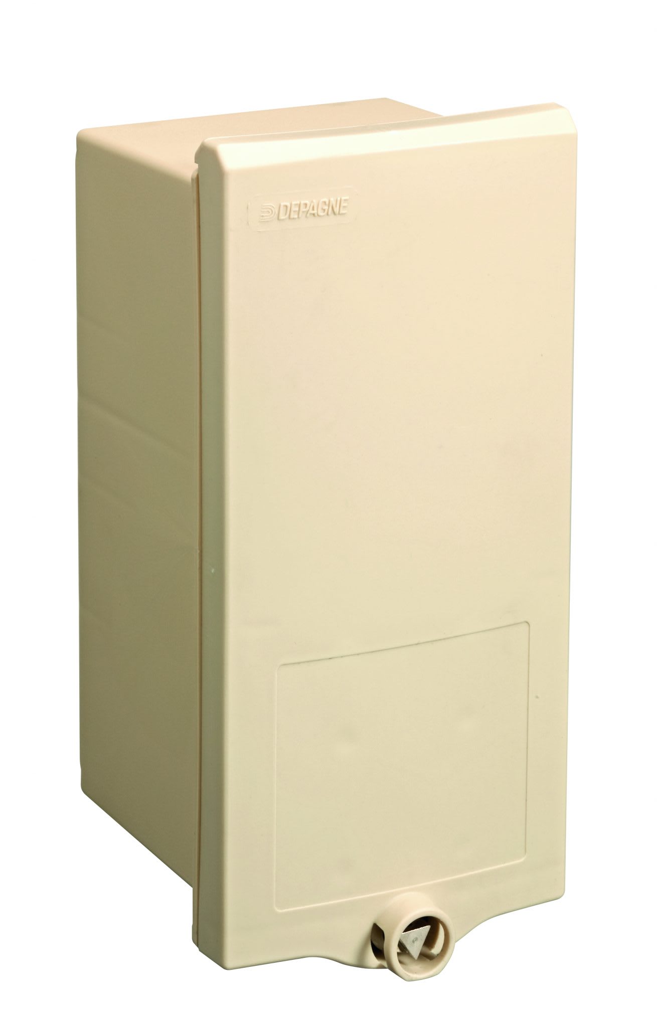 Depagne - Coffret 1800 classe II ivoire pour PE - sans trappe - 2 disjoncteurs Ph+N 16A di