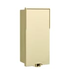 Depagne - Coffret Electra 1810 classe II ivoire - nu avec 2 rails DIN et 2 presse-étoupes