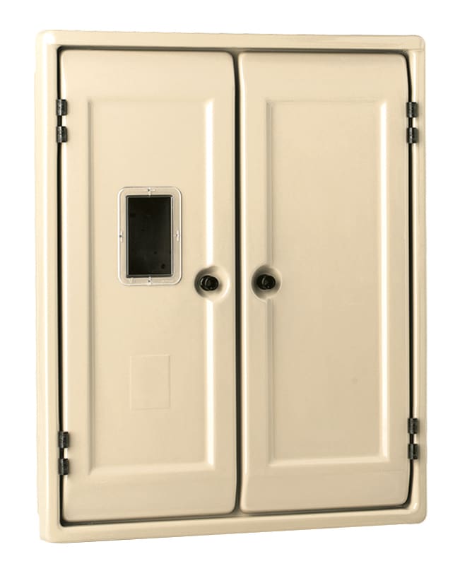 Depagne - Coffret Oisans 559 S17T3 ivoire - 2 portes lisses avec hublot, 2 compartiments j