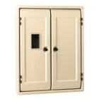 Depagne - Coffret Oisans 559 (S17 type 3) ivoire - 2 portes lisses avec hublot, 2 comparti