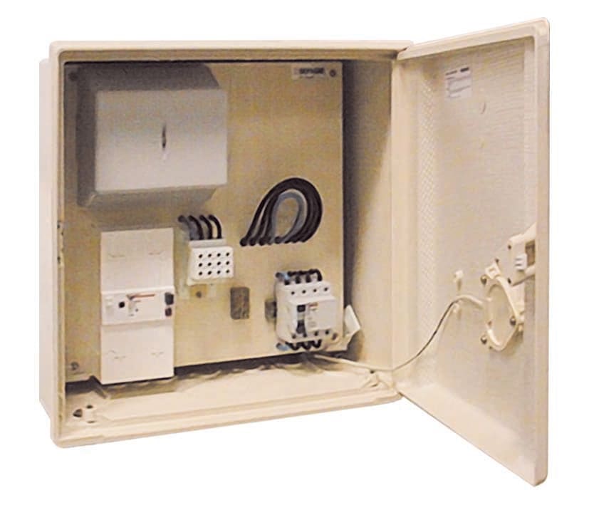 Depagne - Coffret triphasé S15 ivoire pour branchement provisoire de 9 à 36 kVA - avec dis