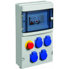 Depagne - Coffret de distribution gris - 4 prises bipolaires :