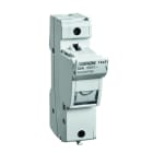 Depagne - Coupe-circuit base 14x51 gris - Neutre équipé - fixation rail DIN