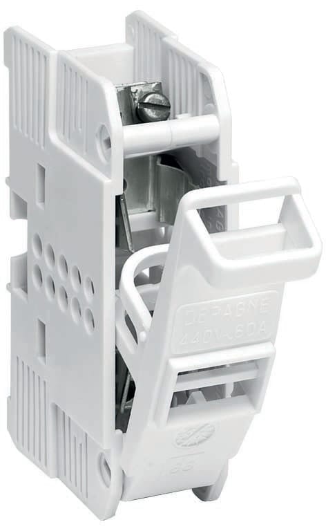 Depagne - Coupe-circuit base 22x58 blanc - Phase - avec patte