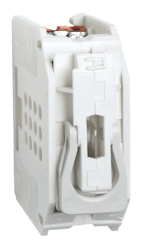 Depagne - Coupe-circuit base taille 00 blanc pour cartouche fusible à couteau de 6 à 90A -