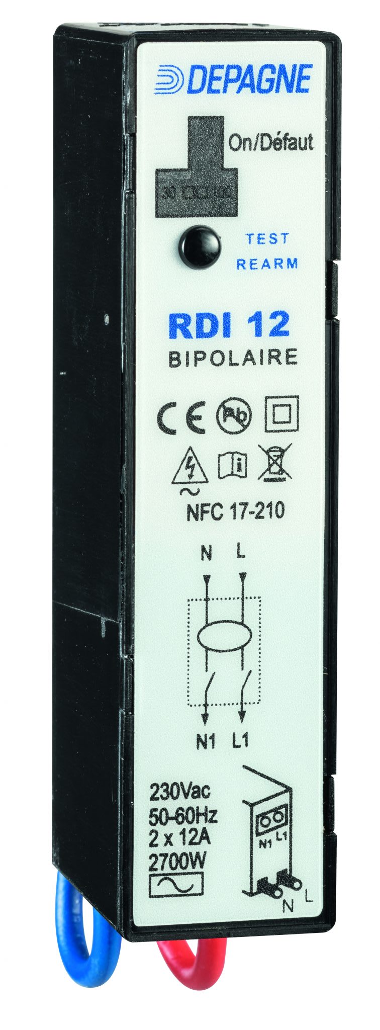Depagne - Dispositif de déconnexion automatique avec réenclenchement manuel - RDI 12 non c
