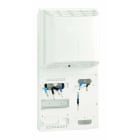 Depagne - Panneau MONOPHASE avec CC - 500x250 blanc - connecteurs de raccordement à perfor