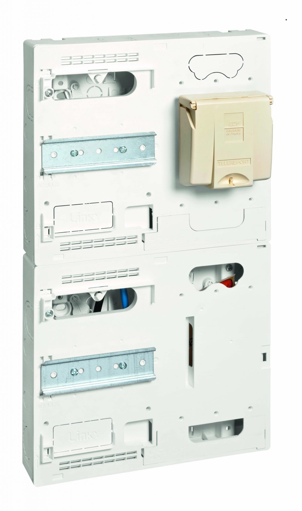 Depagne - Panneau PRODUCTEUR Monophasé - 450x250 blanc - sigle Enedis