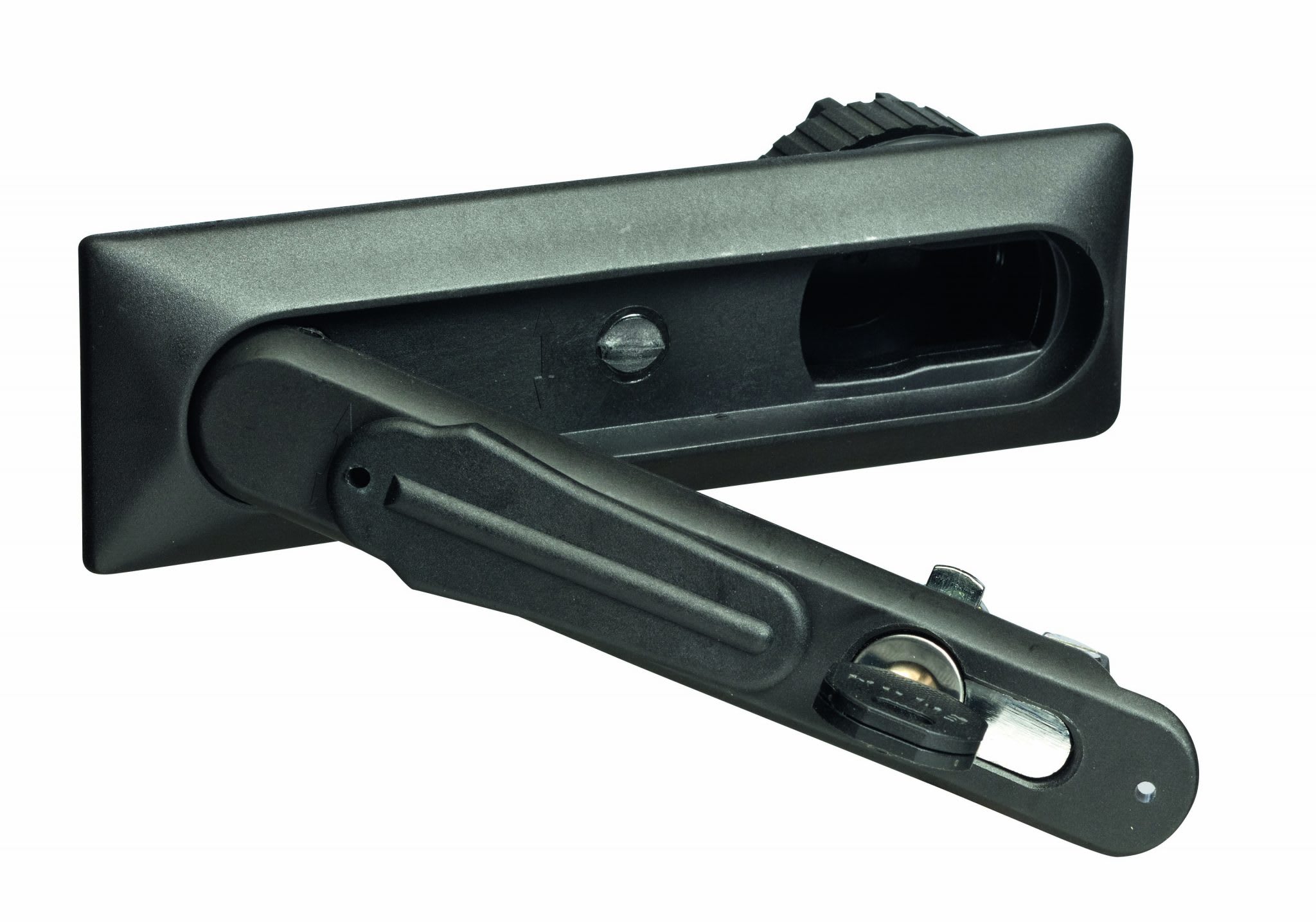 Depagne - Option poignée escamotable plastique avec serrure 1/2 cylindre Européen + fermet