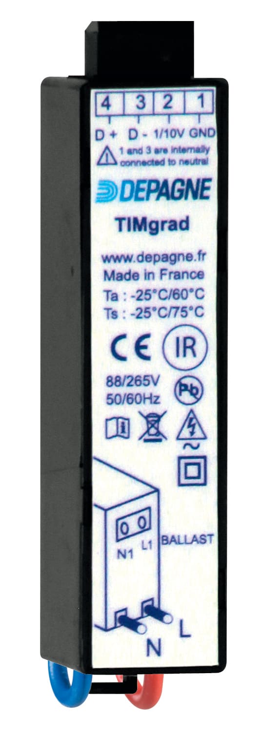 Depagne - Relais temporisé Timer gradable milieu de nuit (alimentation détecteur) - TIMgra