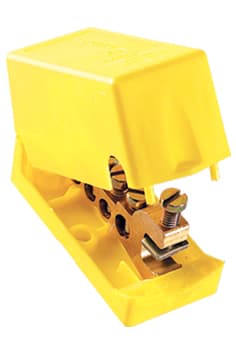 Depagne - Option répartiteur de terre 5 dérivations (1 arrivée 35 mm², 1 départ 35 mm², 4