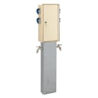 Depagne - Sourcelec 208 ivoire sur pied inox - Equipé 4 prises 2P+T 16A IP44 avec protecti