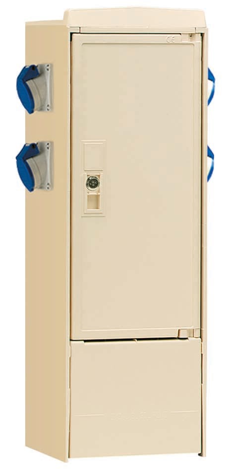 Depagne - Sourcelec 218 ivoire - Equipé 2 prises 2P+T 16A IP44 avec protection