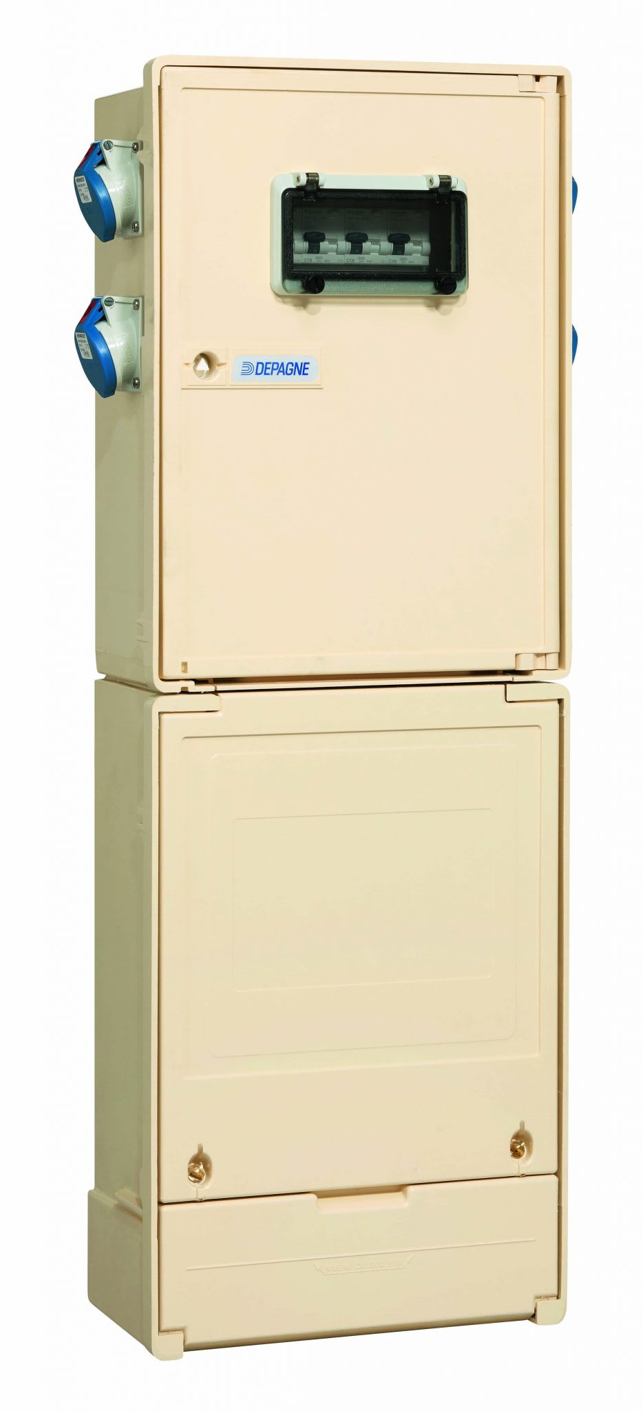 Depagne - Sourcelec 248 ivoire (coffret sur socle S20) - équipable électricité/eau