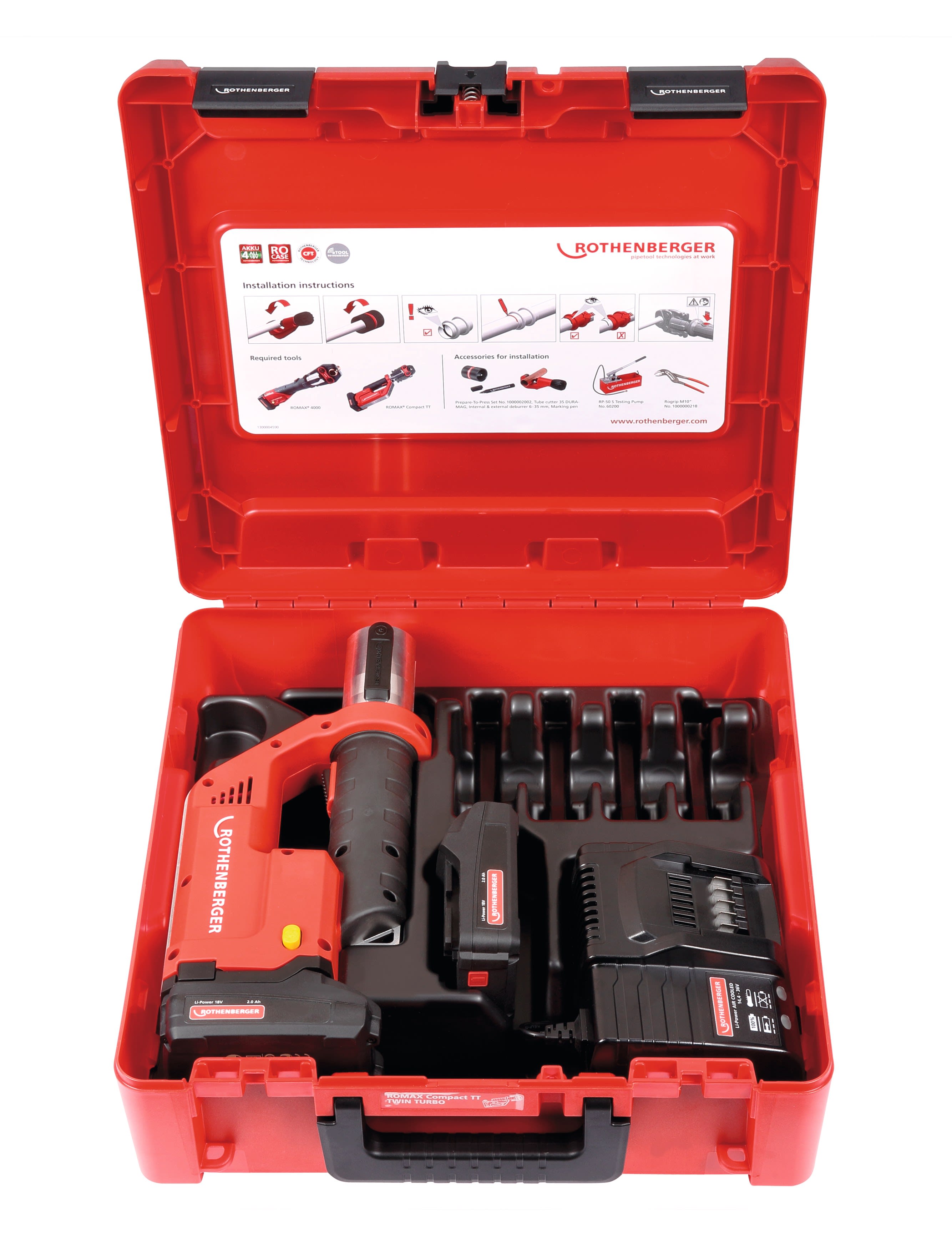Rothenberger - ROMAX Compact basic TT x2 batterie 2Ah