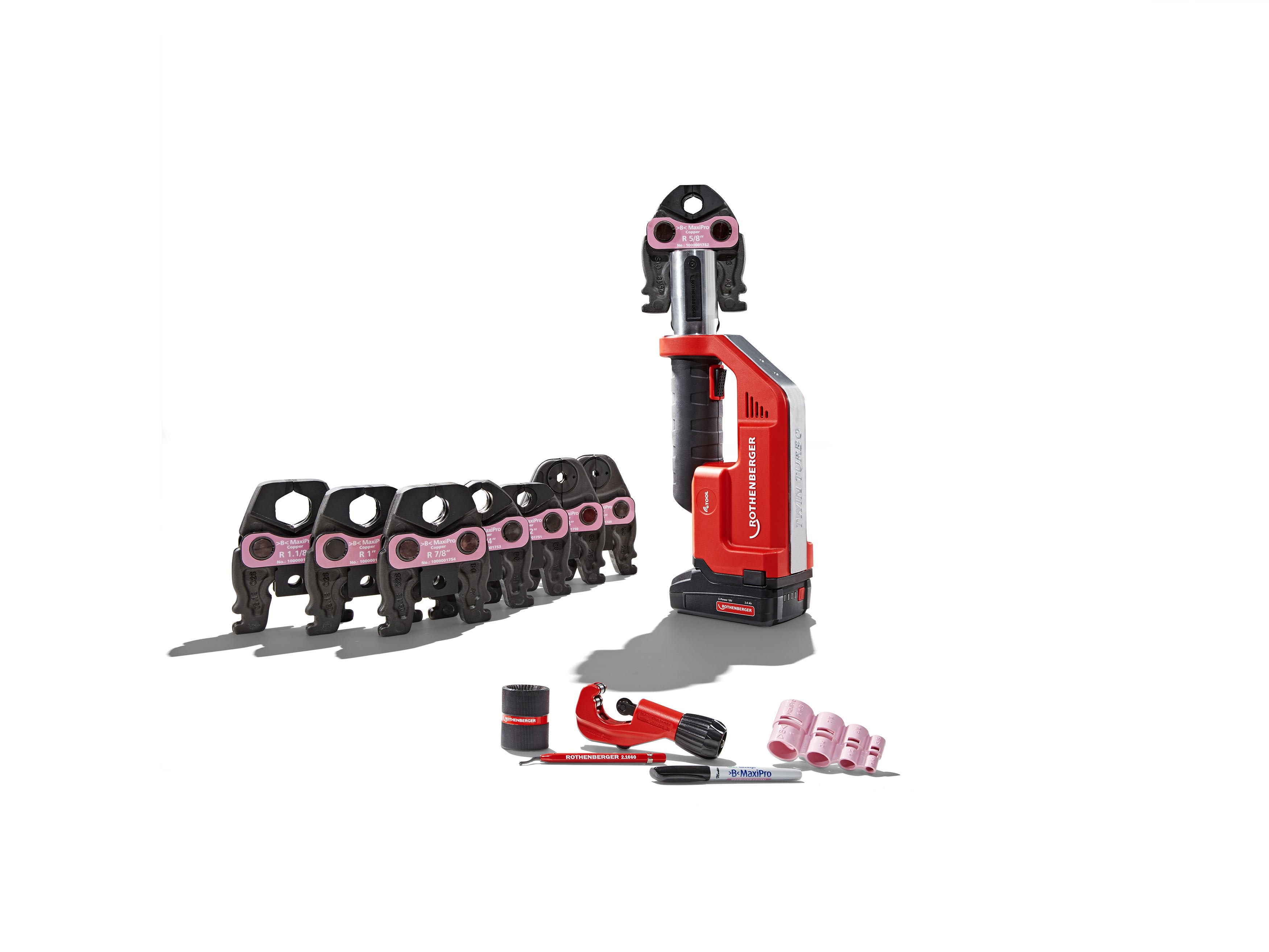 Rothenberger - ROMAX ComTT Maxipro1/4"-1.1/8, 1x2Ah,EU