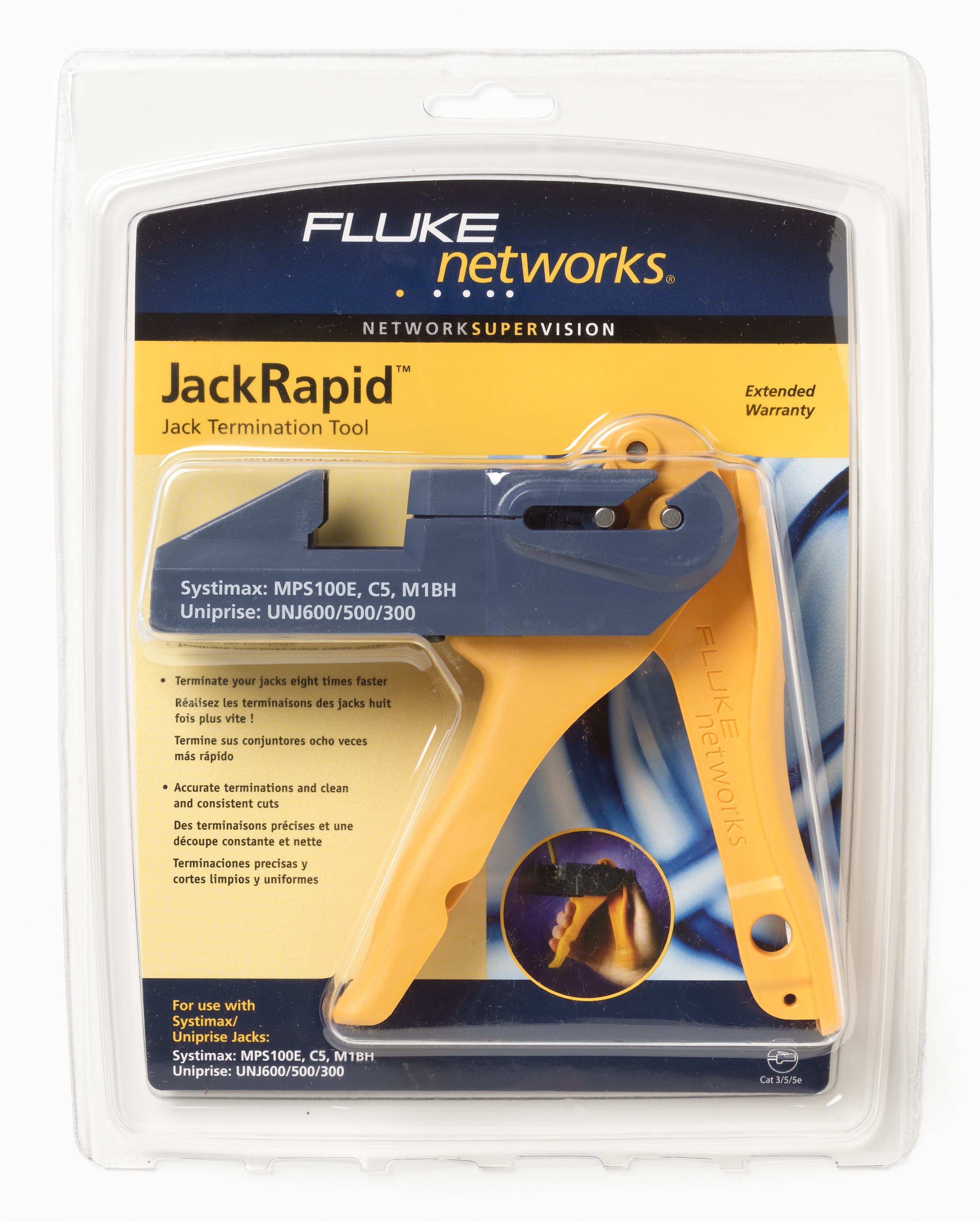 Fluke Networks - Outil de raccordement Jackrapid (MPS100E, C5, M1BH et UNJ600/500/300)