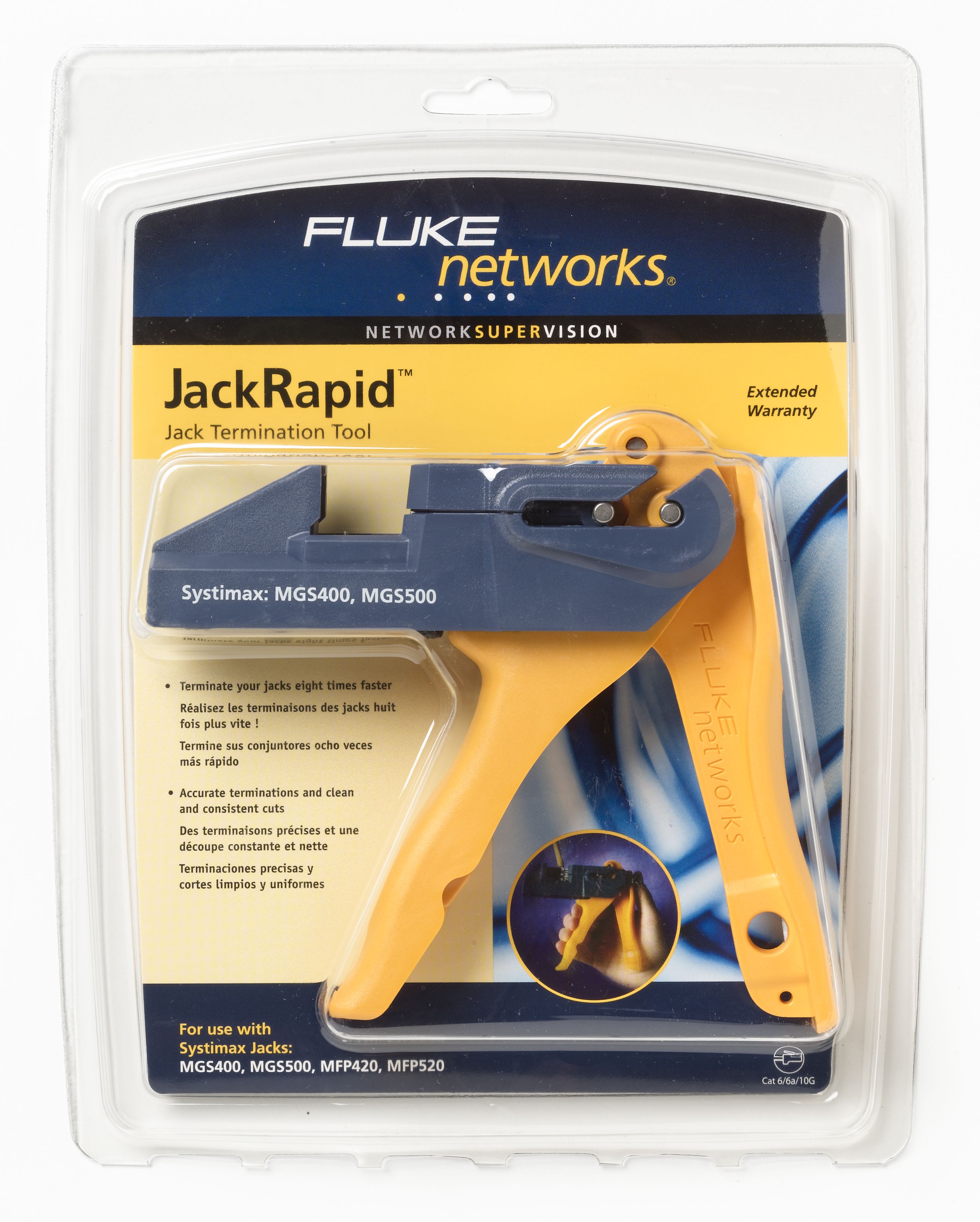 Fluke Networks - Outil de raccordement JackRapid (pour Systimax MGS400, MGS500, MFP420, MFP520)