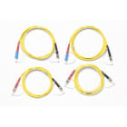 Fluke Networks - Kit de cordons de test de référence (TRC) monomodes, 2 m, (2) SC/ST, (2) ST/ST