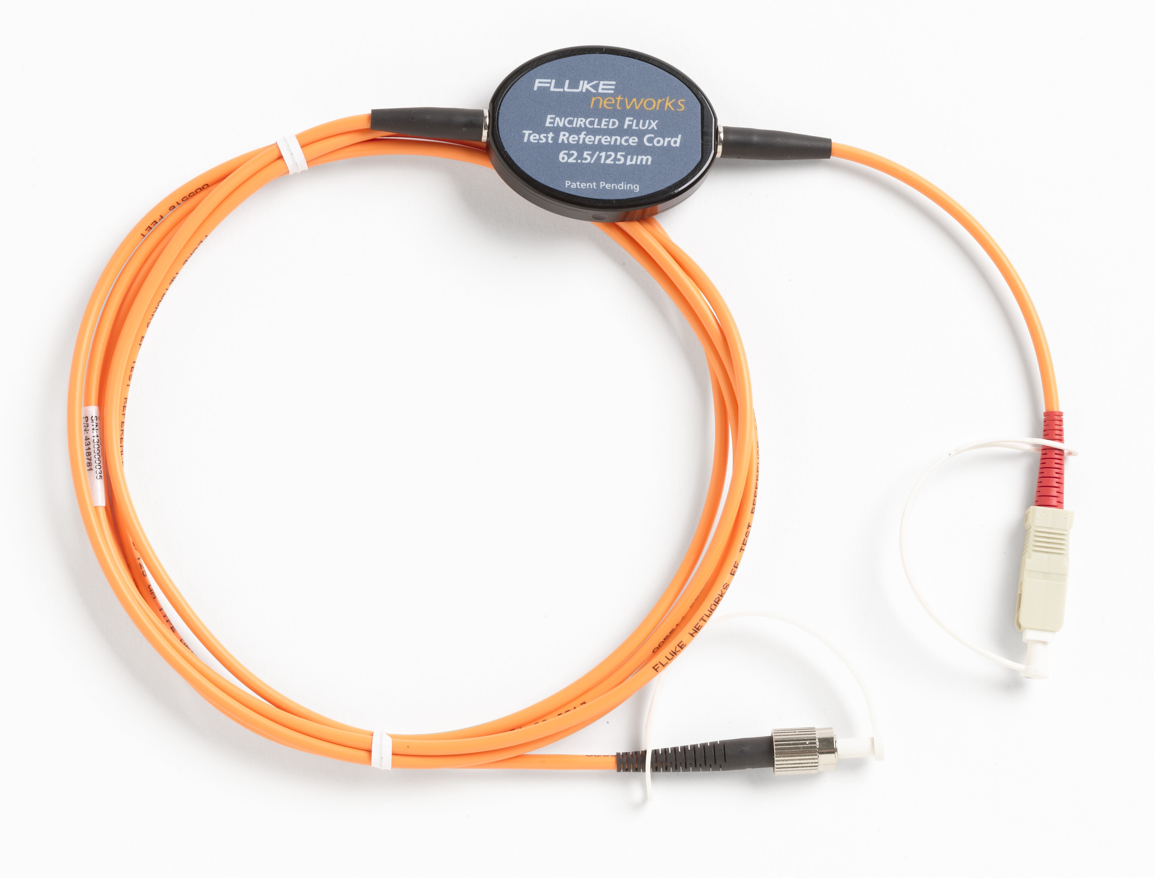 Fluke Networks - Cordons de test de référence (TRC) multimodes c (EF), 2 m, 62,5 µm, SC/FC