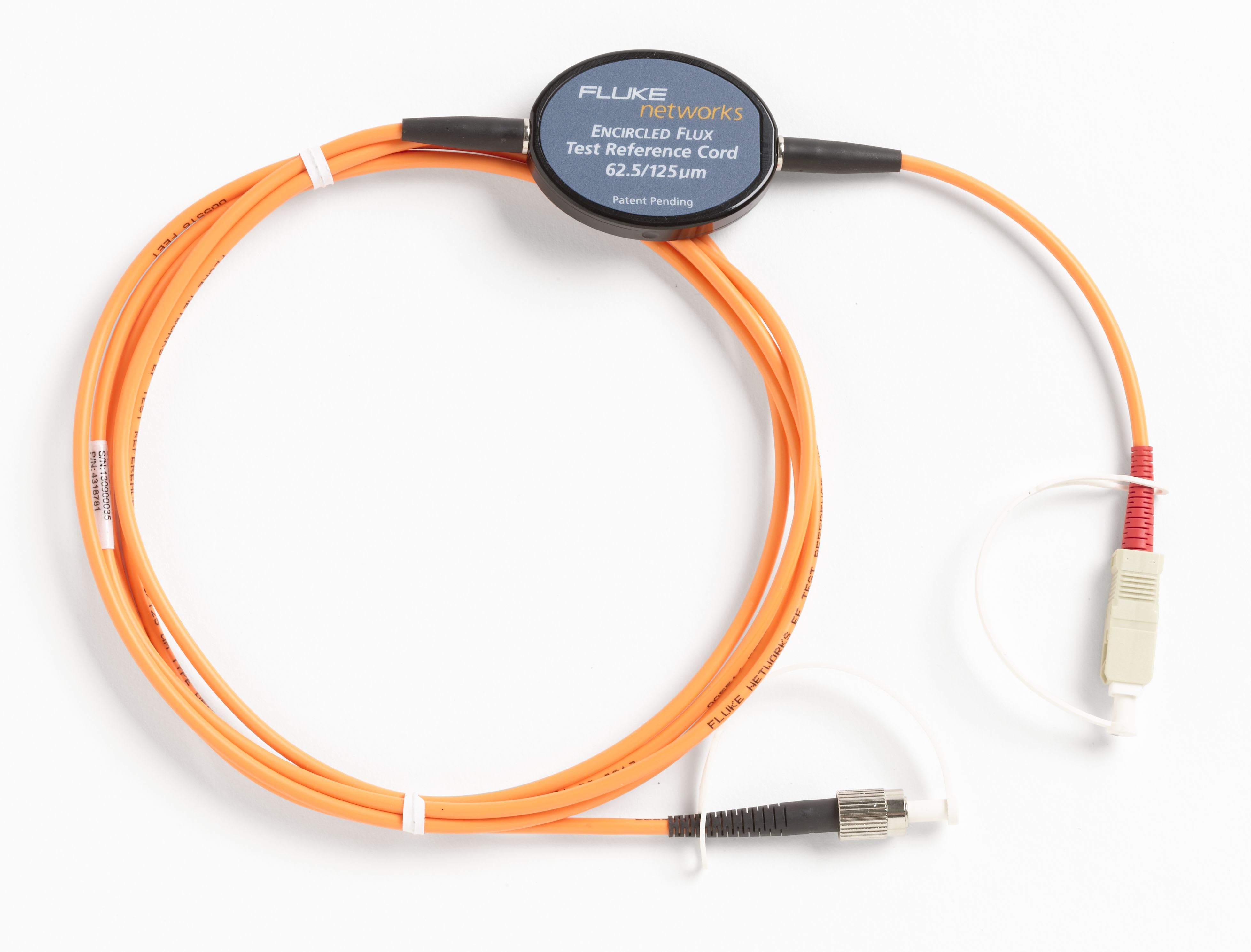 Fluke Networks - Cordons de test de référence (TRC) multimodes c (EF), 2 m, 62,5 µm, SC/FC