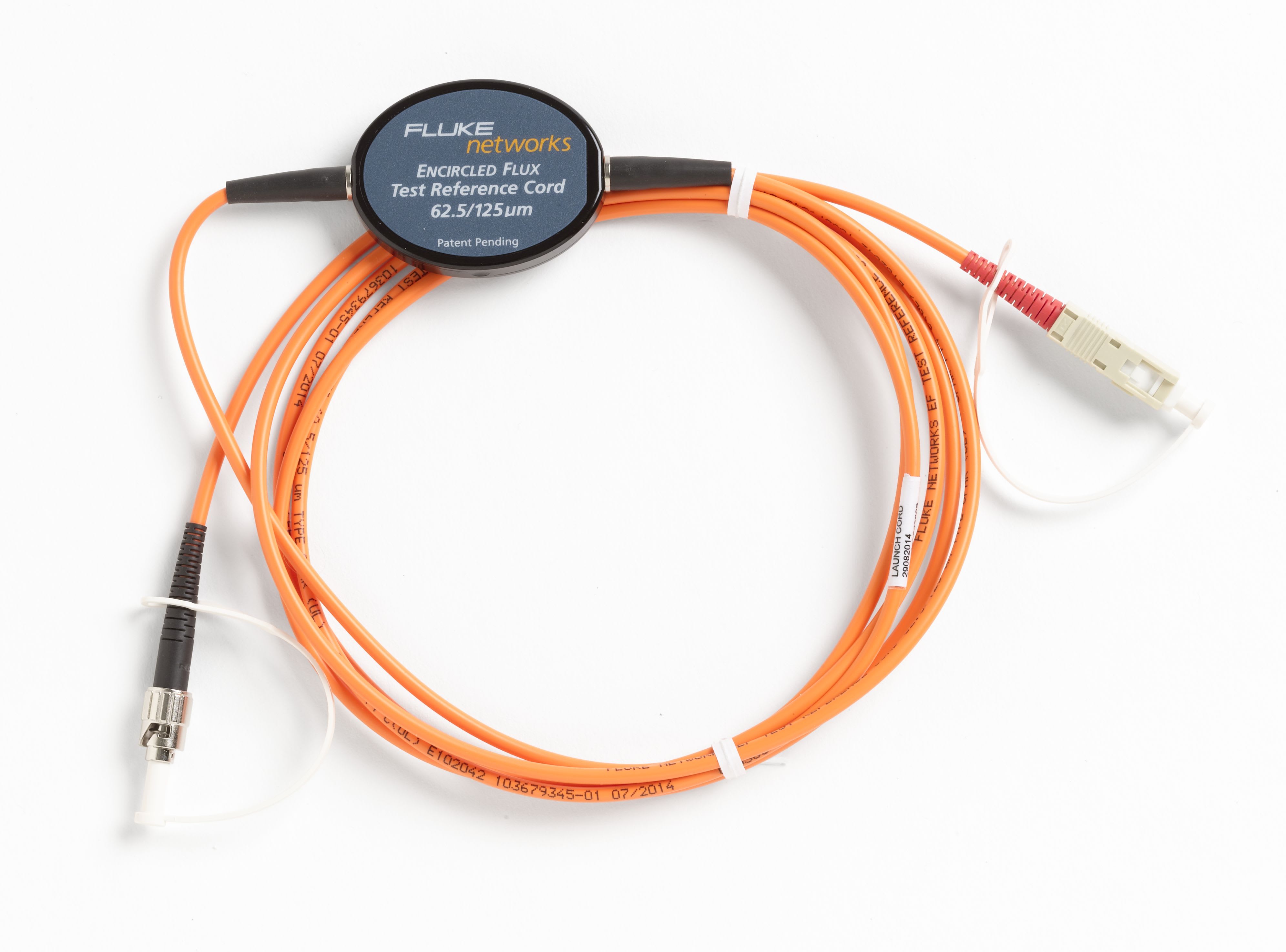 Fluke Networks - Cordons de test de référence (TRC) multimodes (EF), 2 m, 62,5 µm, SC/ST