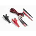 Fluke Networks - Fiche banane 4 mm cordon+ test de pinces crocodile xl pour TS53, TS53, TS23
