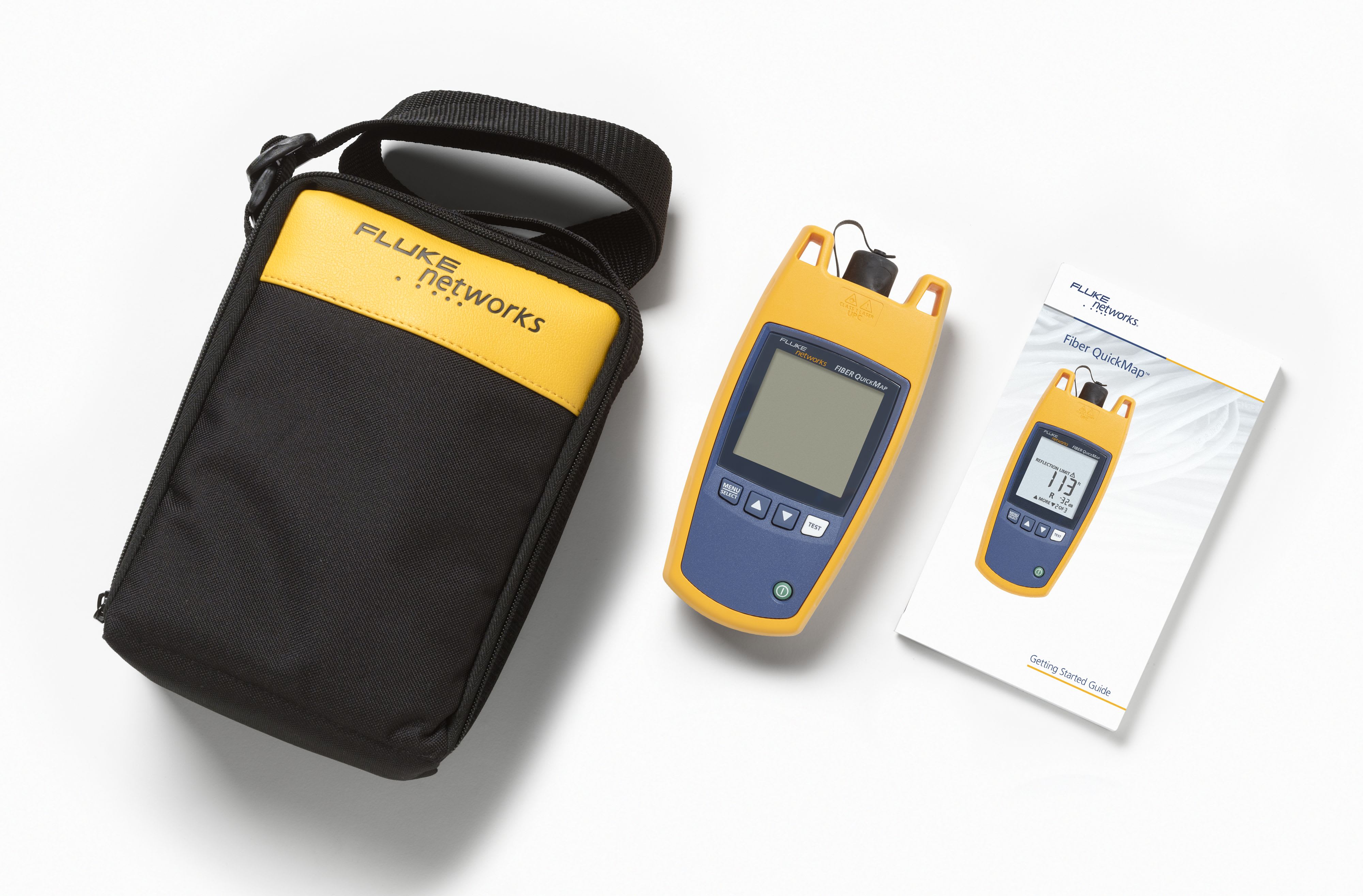 Fluke Networks - Outil professionnel de dépannage de fibre optique Fiber QuickMap avec pochette