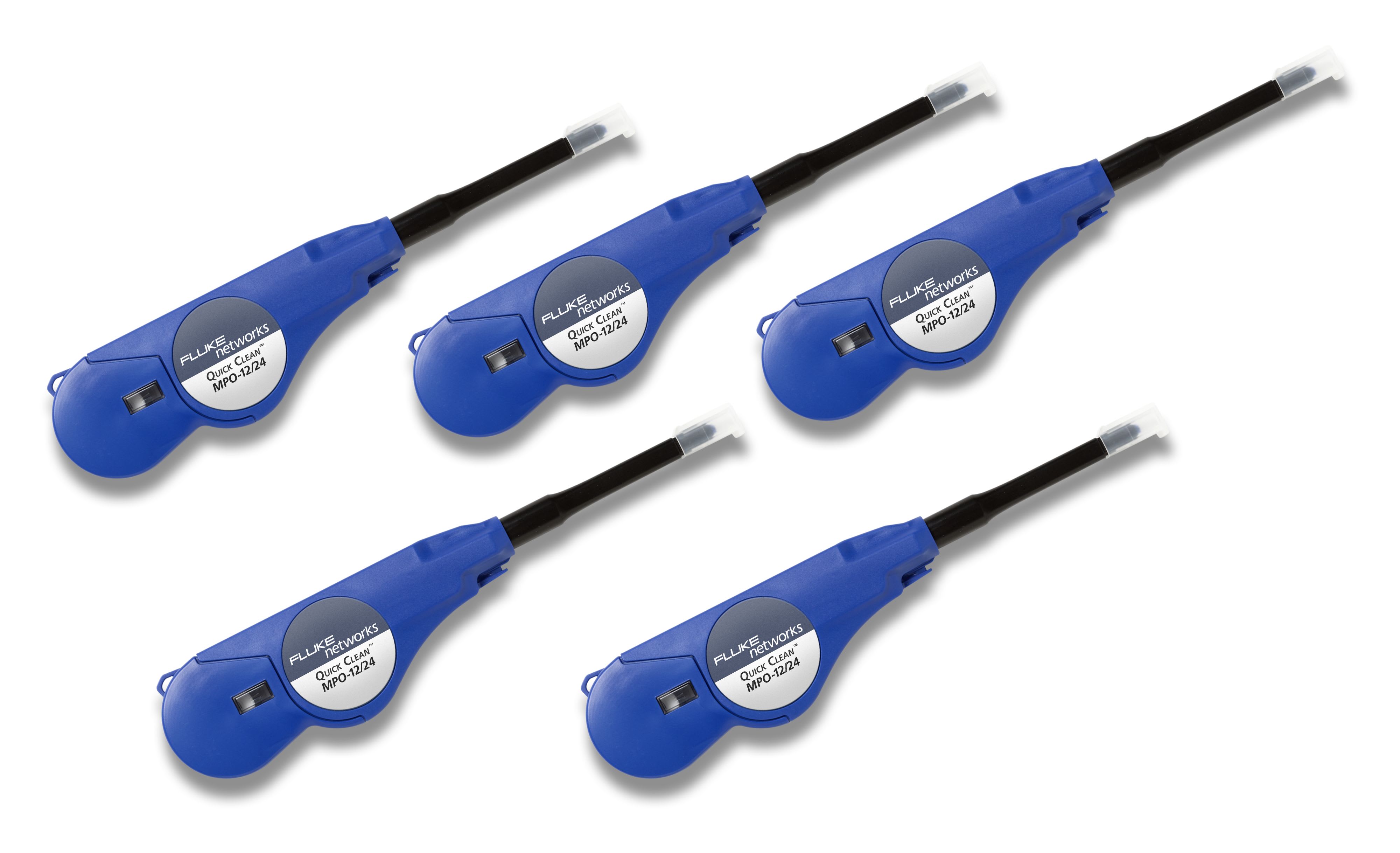 Fluke Networks - Outil de nettoyage QuickClean Cleaner pour MPO 12/24 fibres, 5 pack