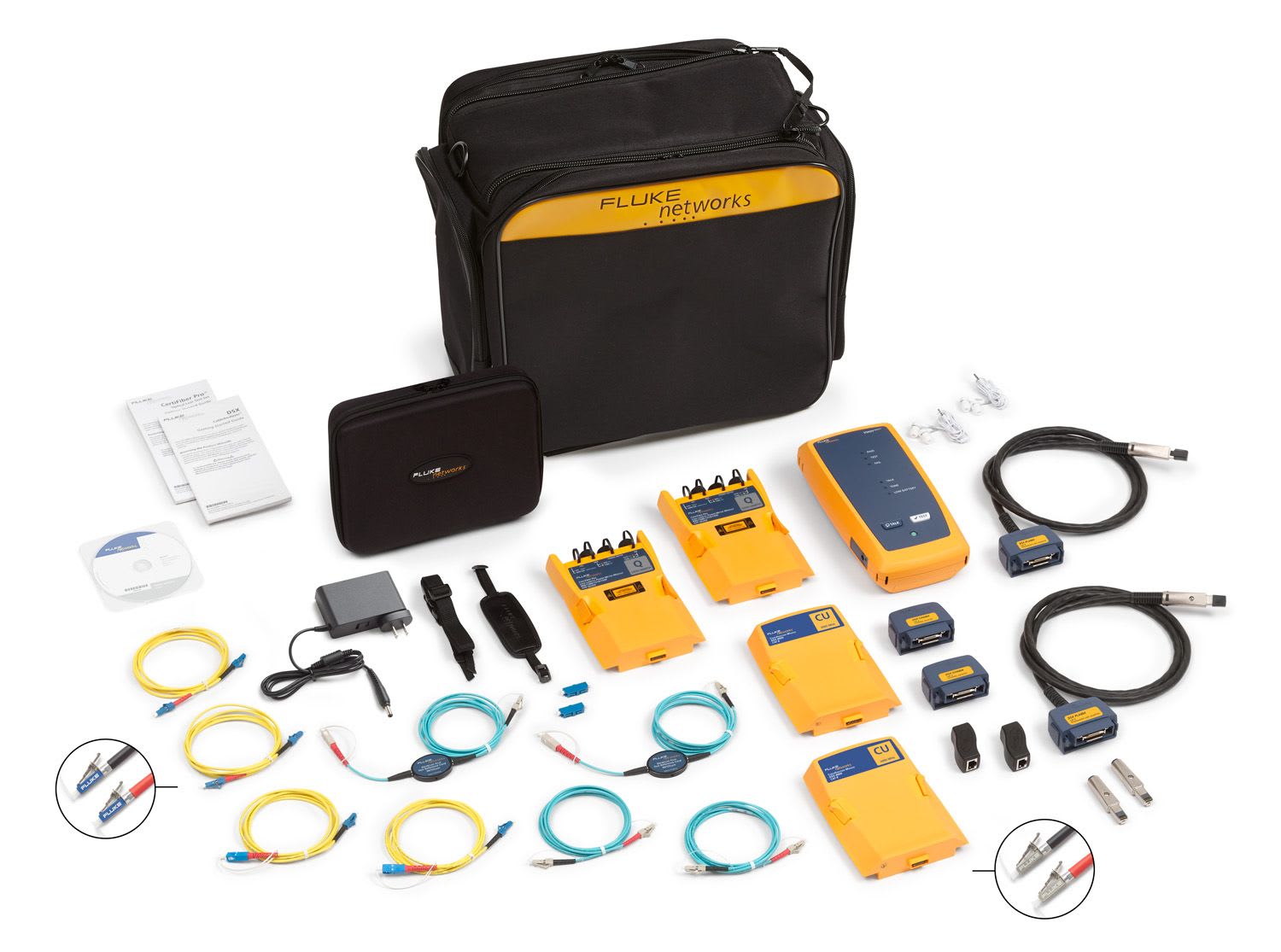 Fluke Networks - Module 2 DSX-8000 et modules Quad (multi et mono), kit avec unité distante
