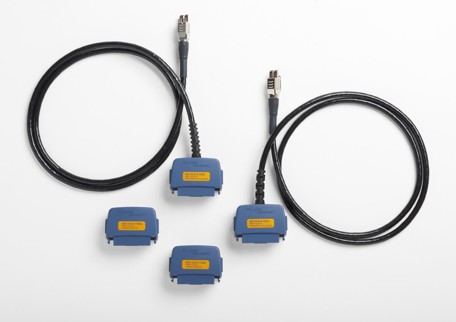 Fluke Networks - Jeu permanent link DSX-8000 Tera de Cat. 7A et Cat. 8 et adaptateurs de canal