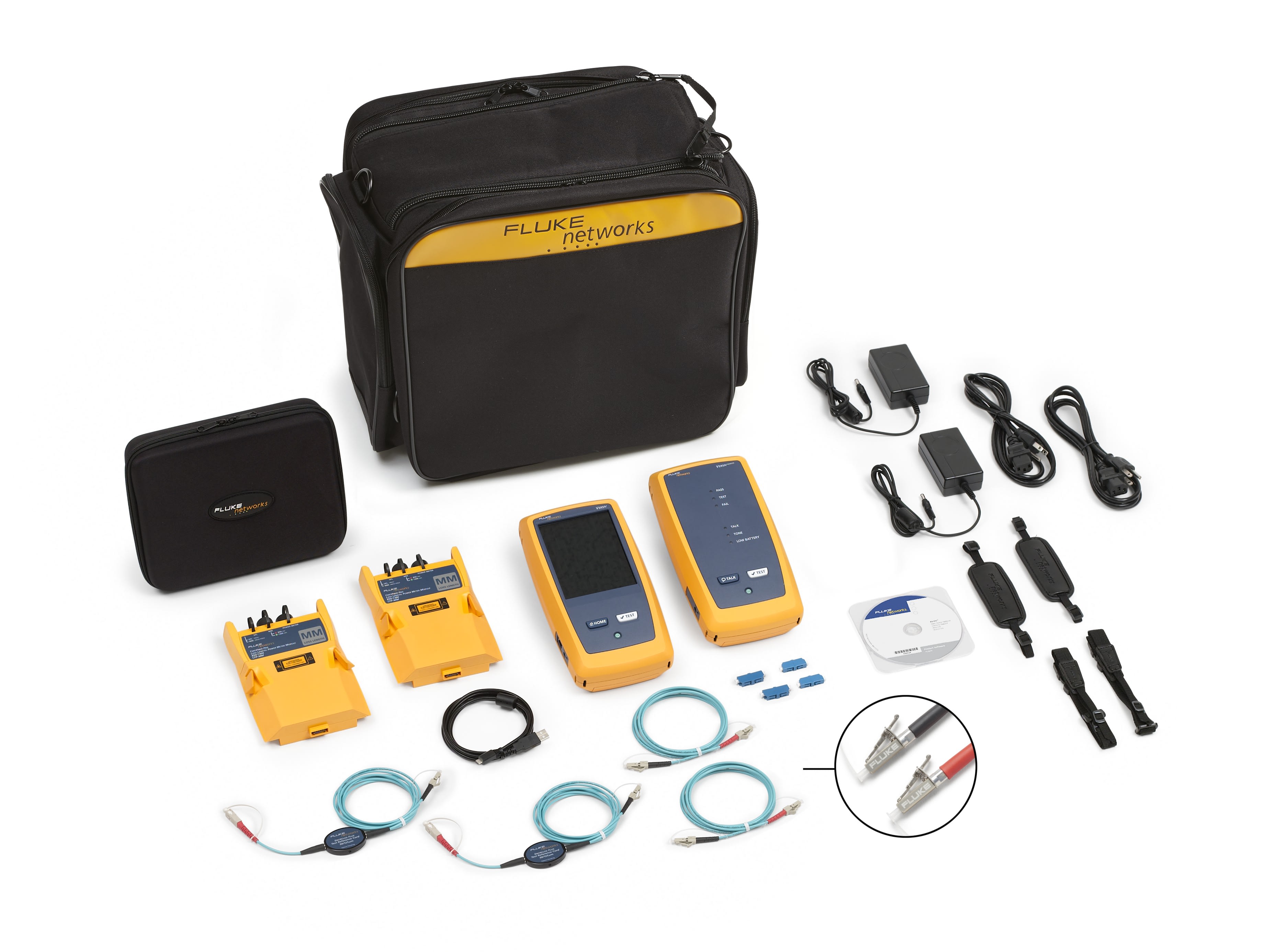 Fluke Networks - CertiFiber Pro : modules Versiv2 + modules multimodes OLTS, sans Wi-Fi