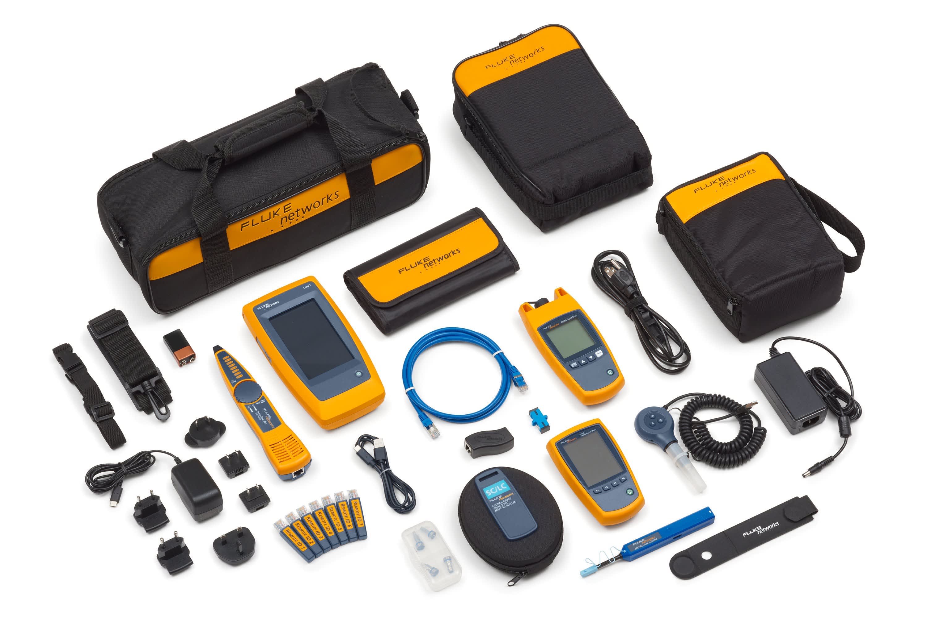 Fluke Networks - Kit LinkIQ avec dépannage de fibre optique MM, inspection et nettoyage