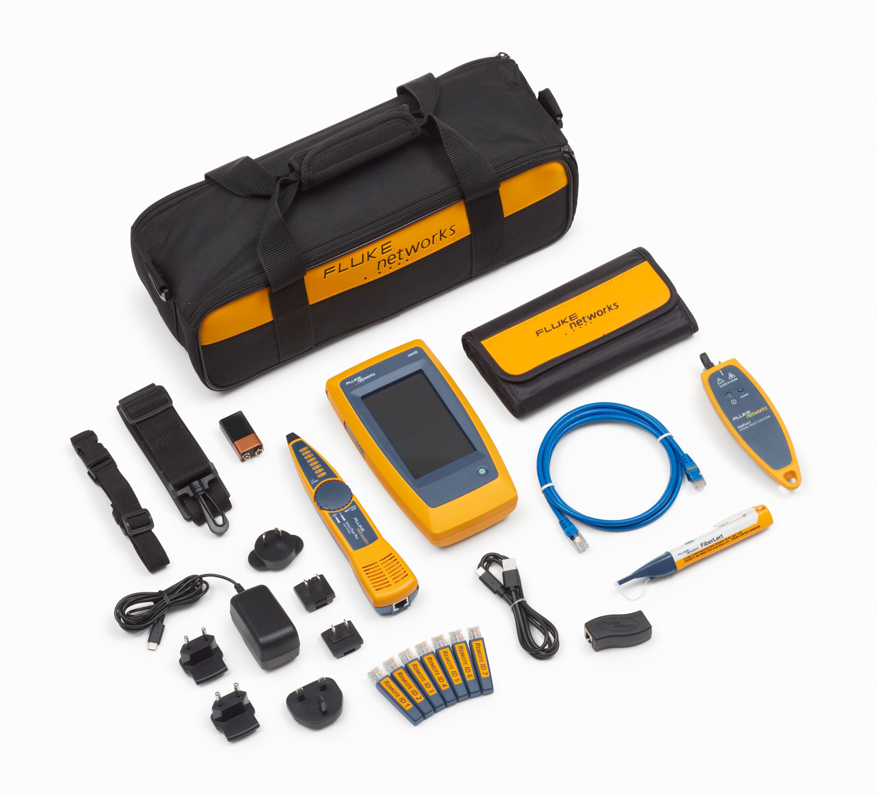 Fluke Networks - Kit LinkIQ avec VFL pour fibres optiques et détecteur de fibres sous tension
