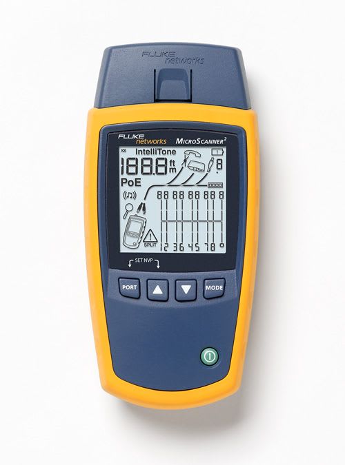 Fluke Networks - Testeur MS-100-IE, vérification des câbles inclus ethernet Indus.