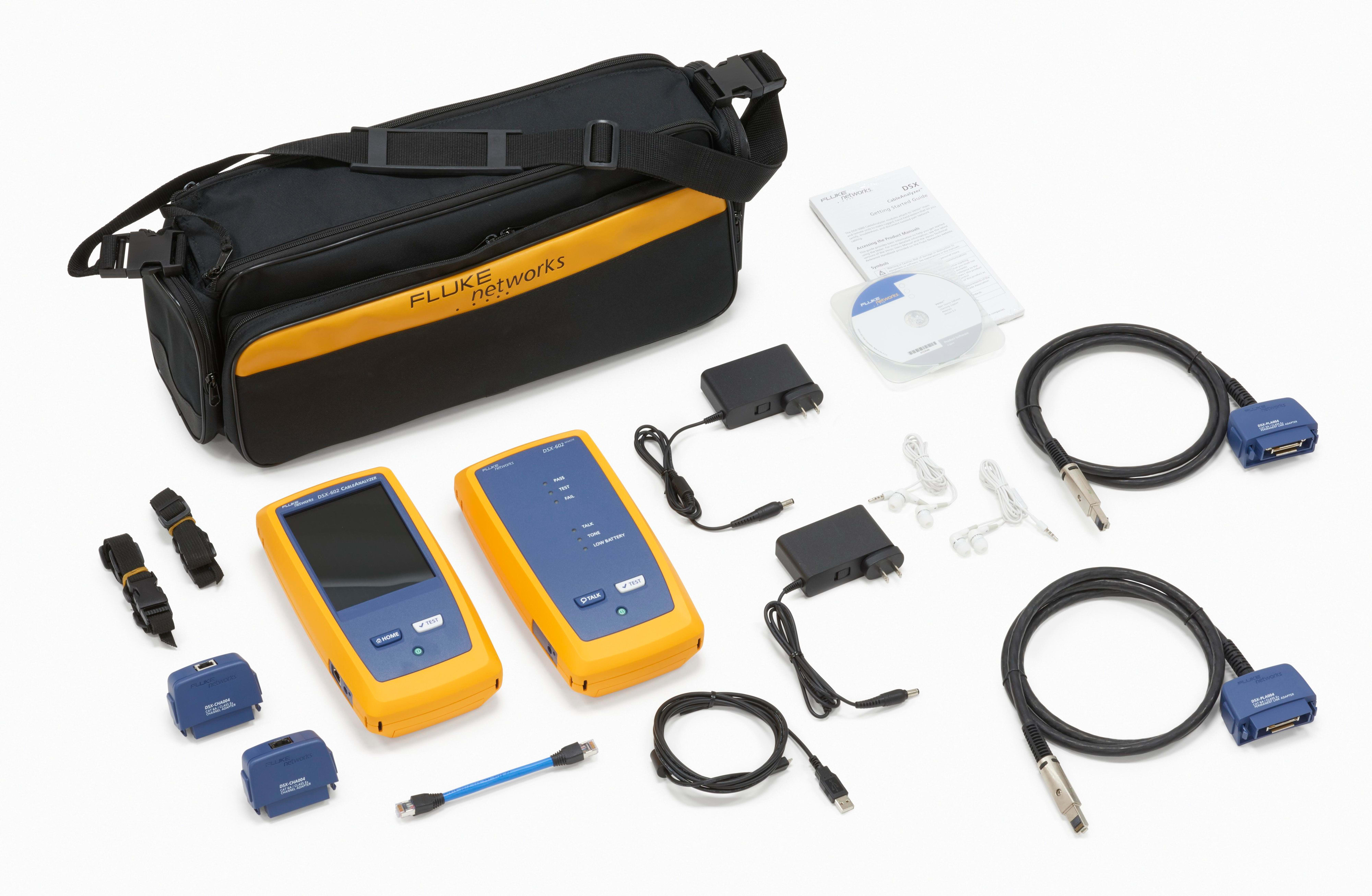 Fluke Networks - CableAnalyzer DSX-602-PRO 500 MHz + DSX-PLA004S et 1 an de services Gold.