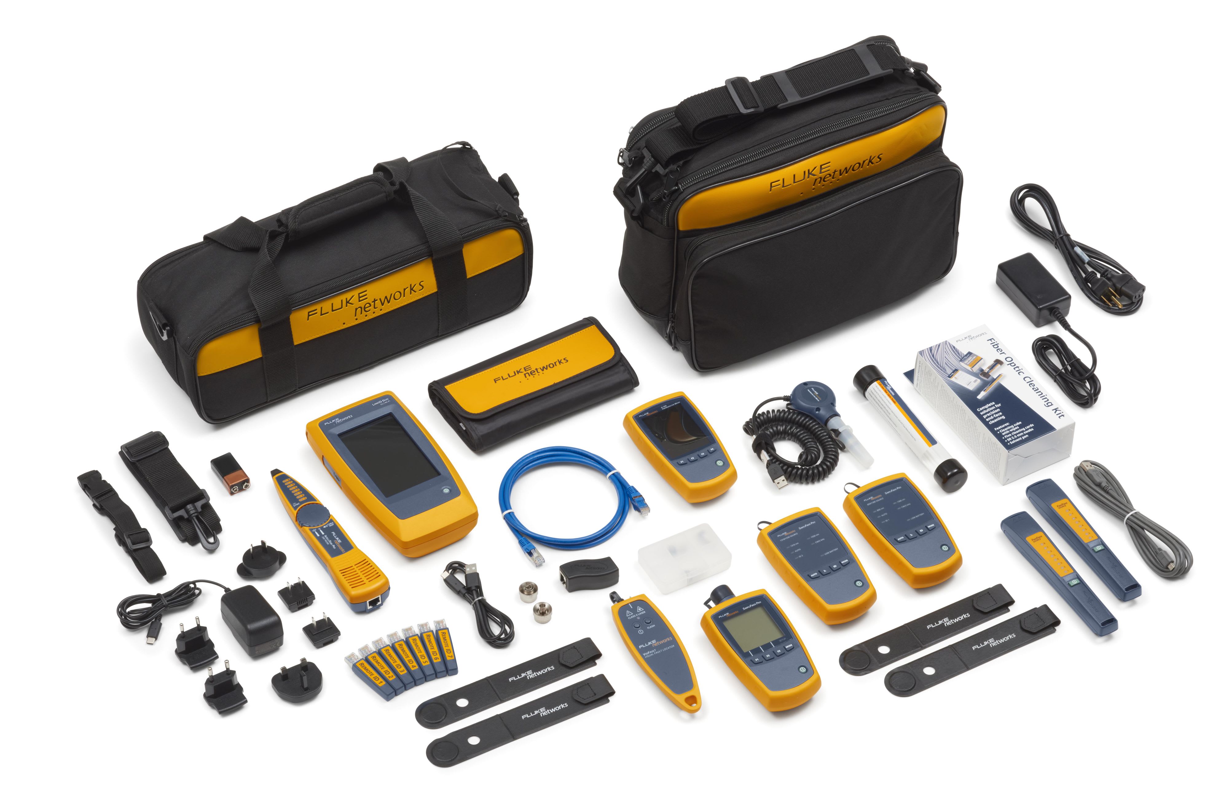Fluke Networks - KIT complet de qualification cuivre et fibre, inclus LIQ DUO avec accessoires