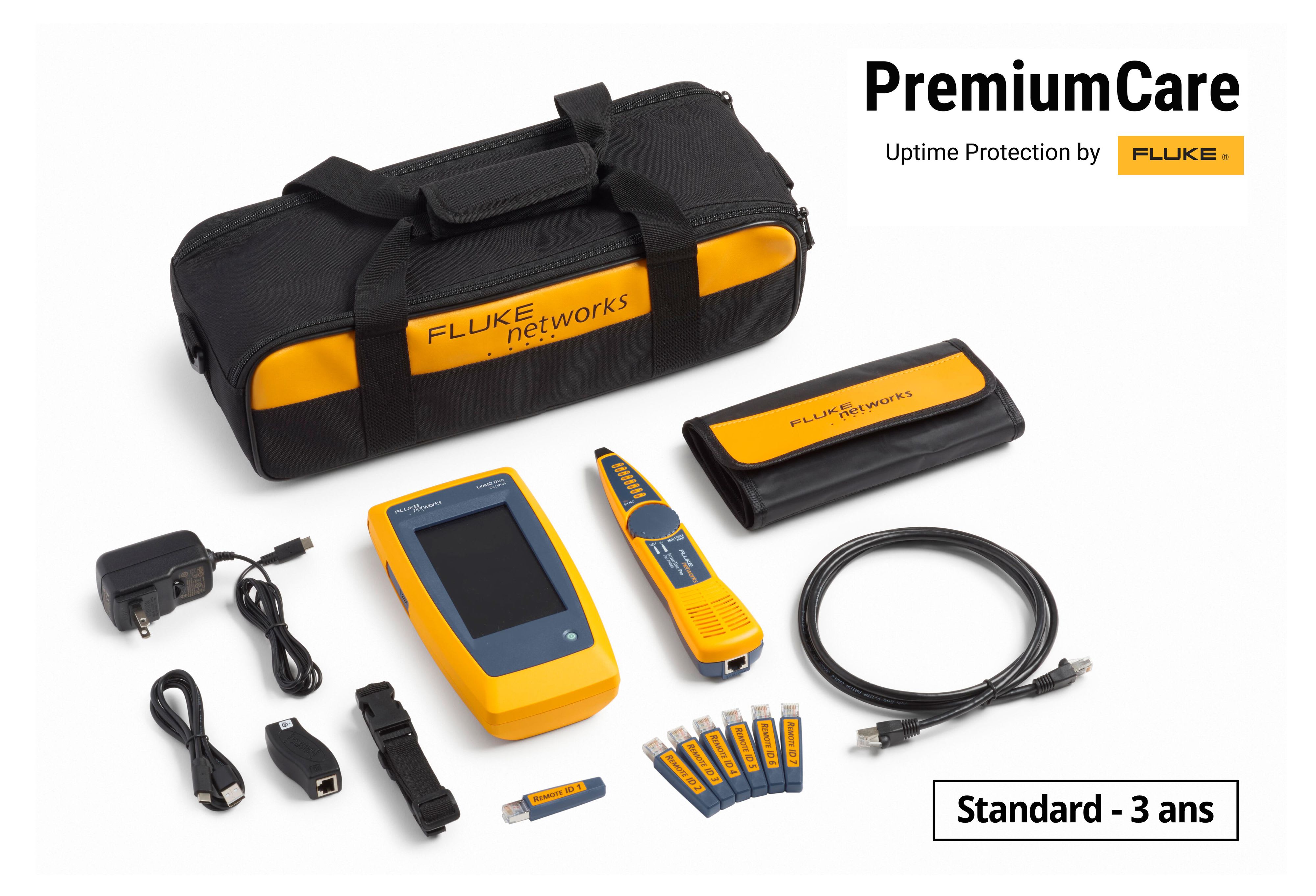 Fluke Networks - LIQ-DUO-KIT-H6 avec 3 ans de support Fluke Premium Care pour unité principale