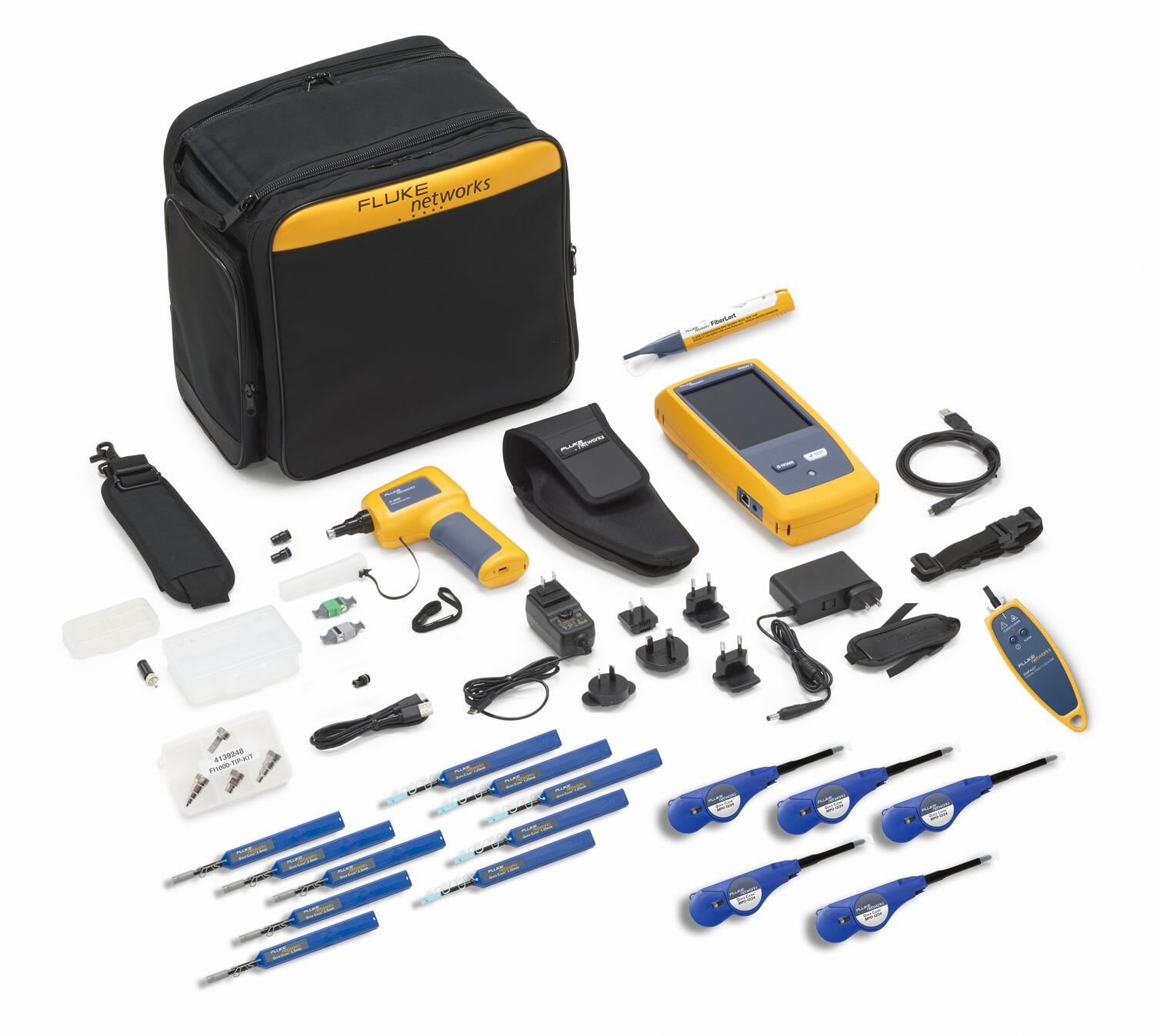 Fluke Networks - Kit complet vérification + caméra d'inspection des ferules LC MPO SC + nettoyage