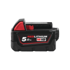 MILWAUKEE - BATTERIE 18 VOLTS 5AH M18 B5 M18 B5