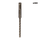 MILWAUKEE - FORET SDS PLUS MX4 4 TAILLANTS PACK DE 50 PCS