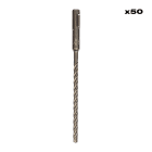 MILWAUKEE - FORET SDS PLUS MX4 4 TAILLANTS PACK DE 50 PCS