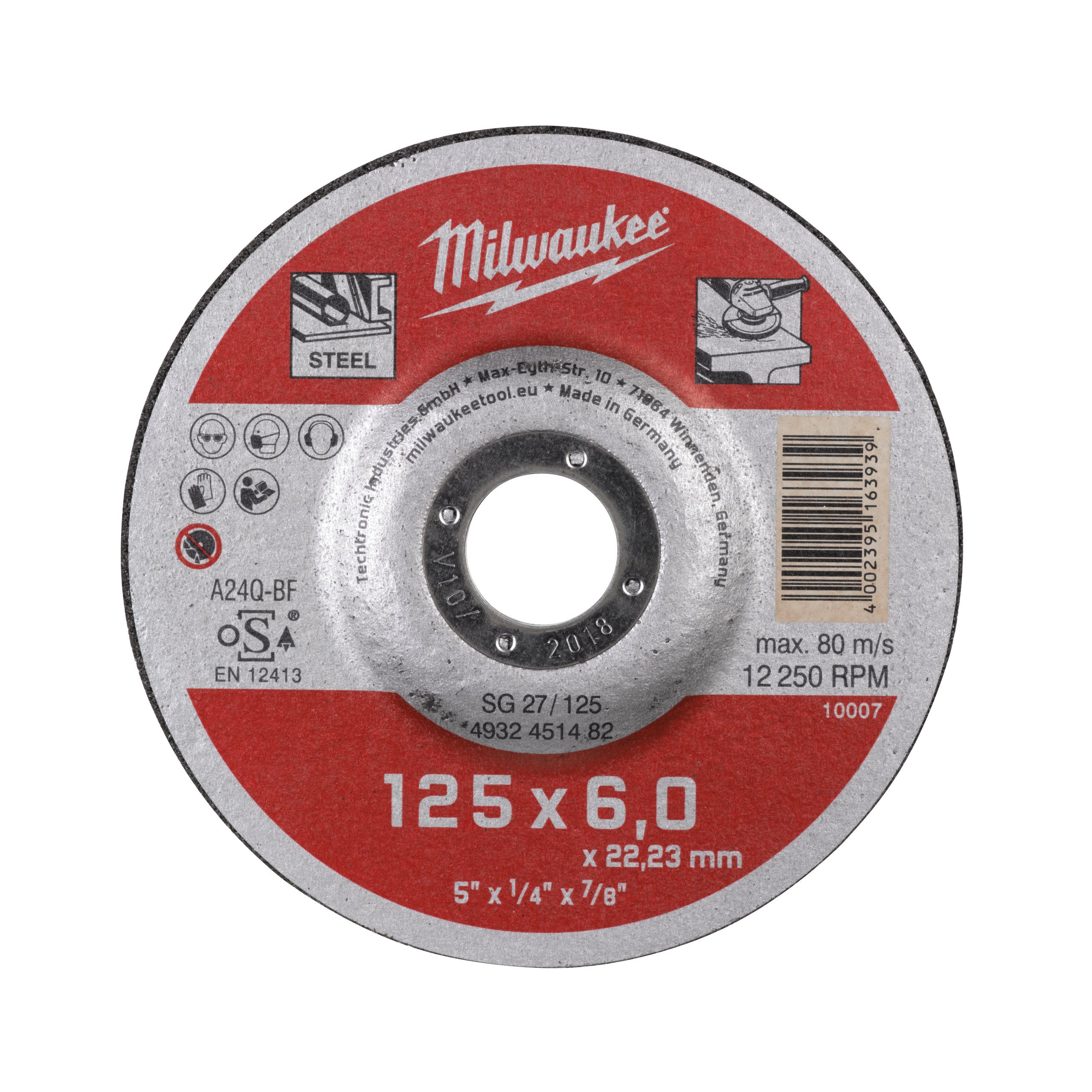 MILWAUKEE - DISQUES A MEULER CONTRACTOR
