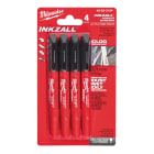 MILWAUKEE - SET 4 MARQUEURS POINTE ULTRA FINE NOIRS