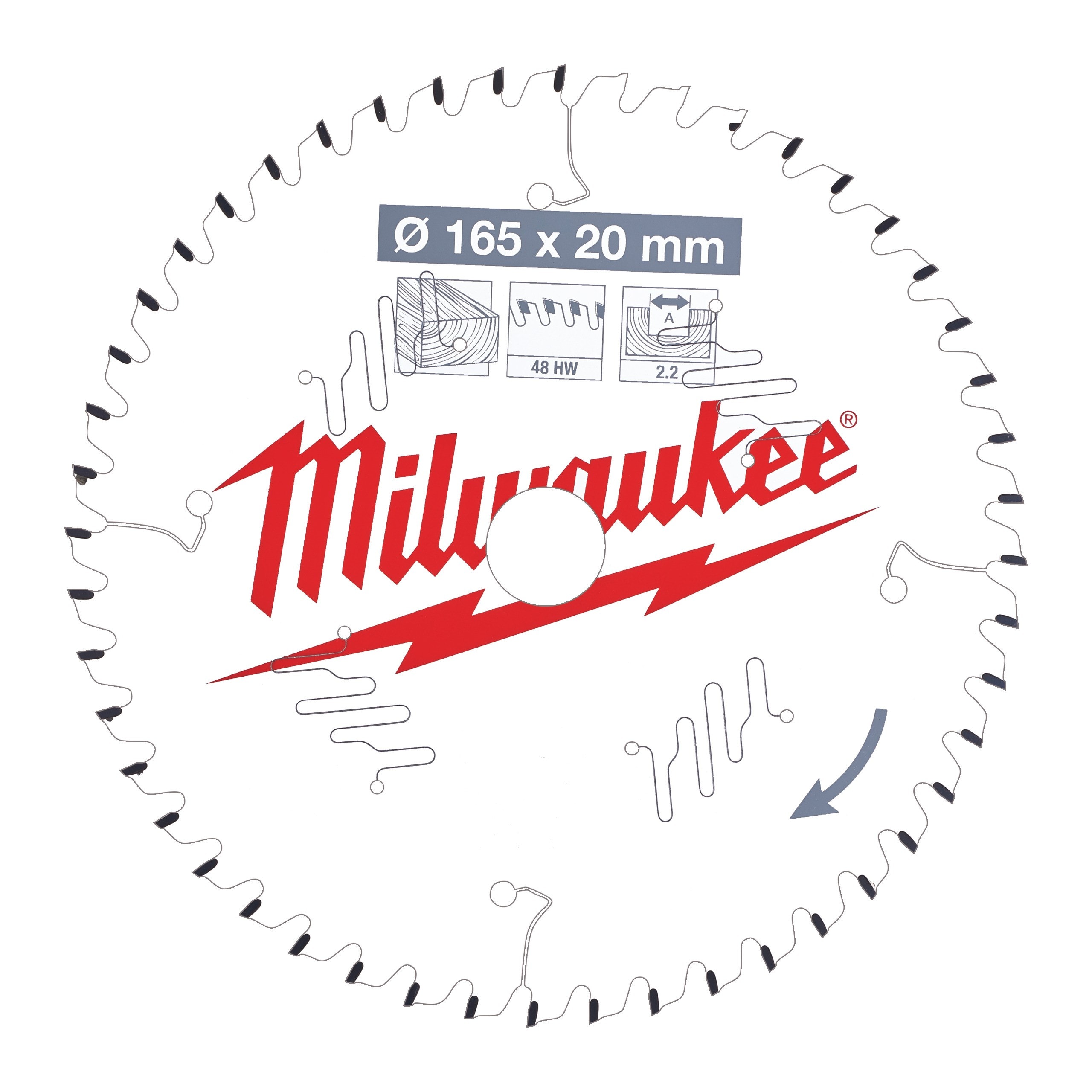MILWAUKEE - LAMES SCIE CIRULAIRE BOIS