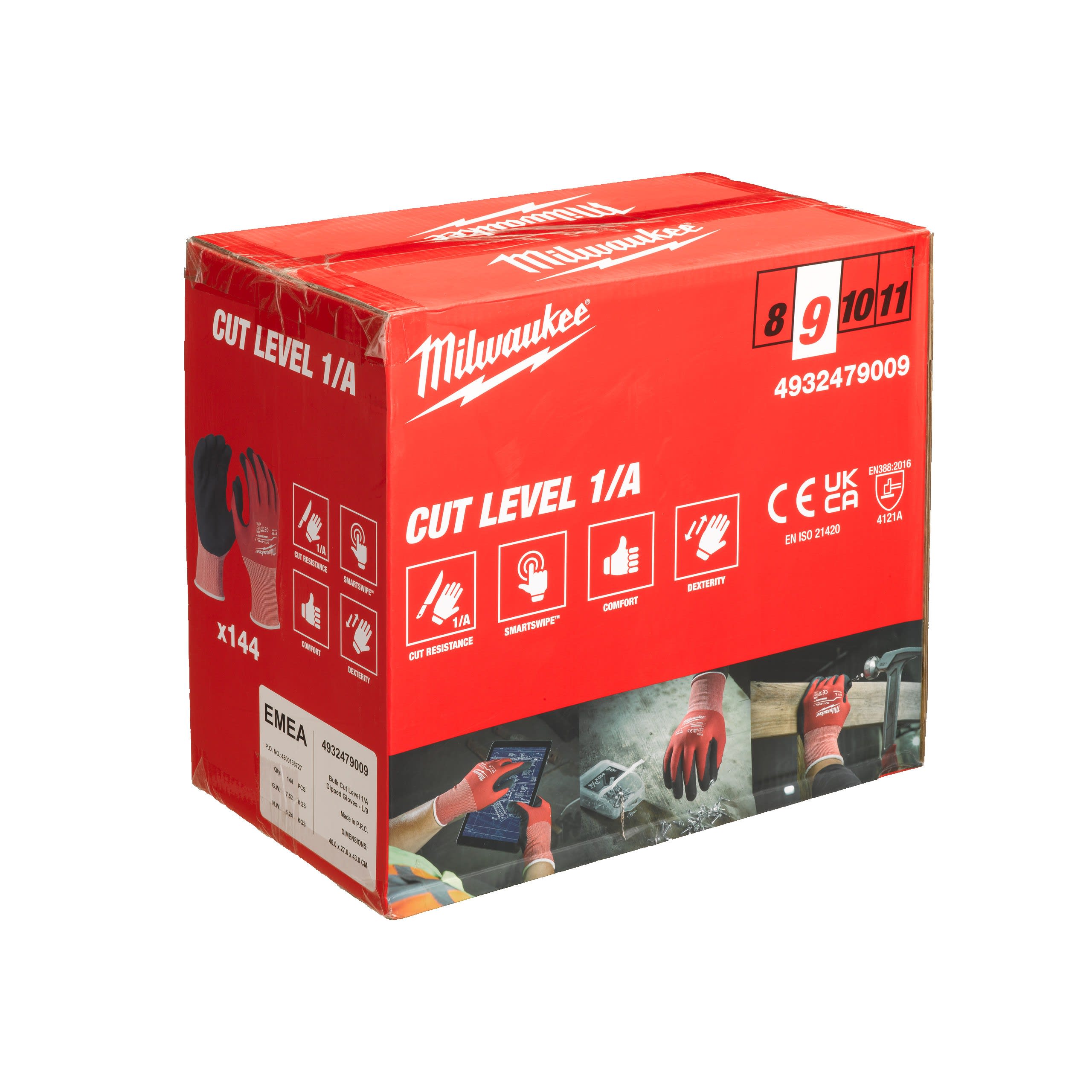 MILWAUKEE - GANTS ANTI-COUPURE ENDUCTION NITRILE