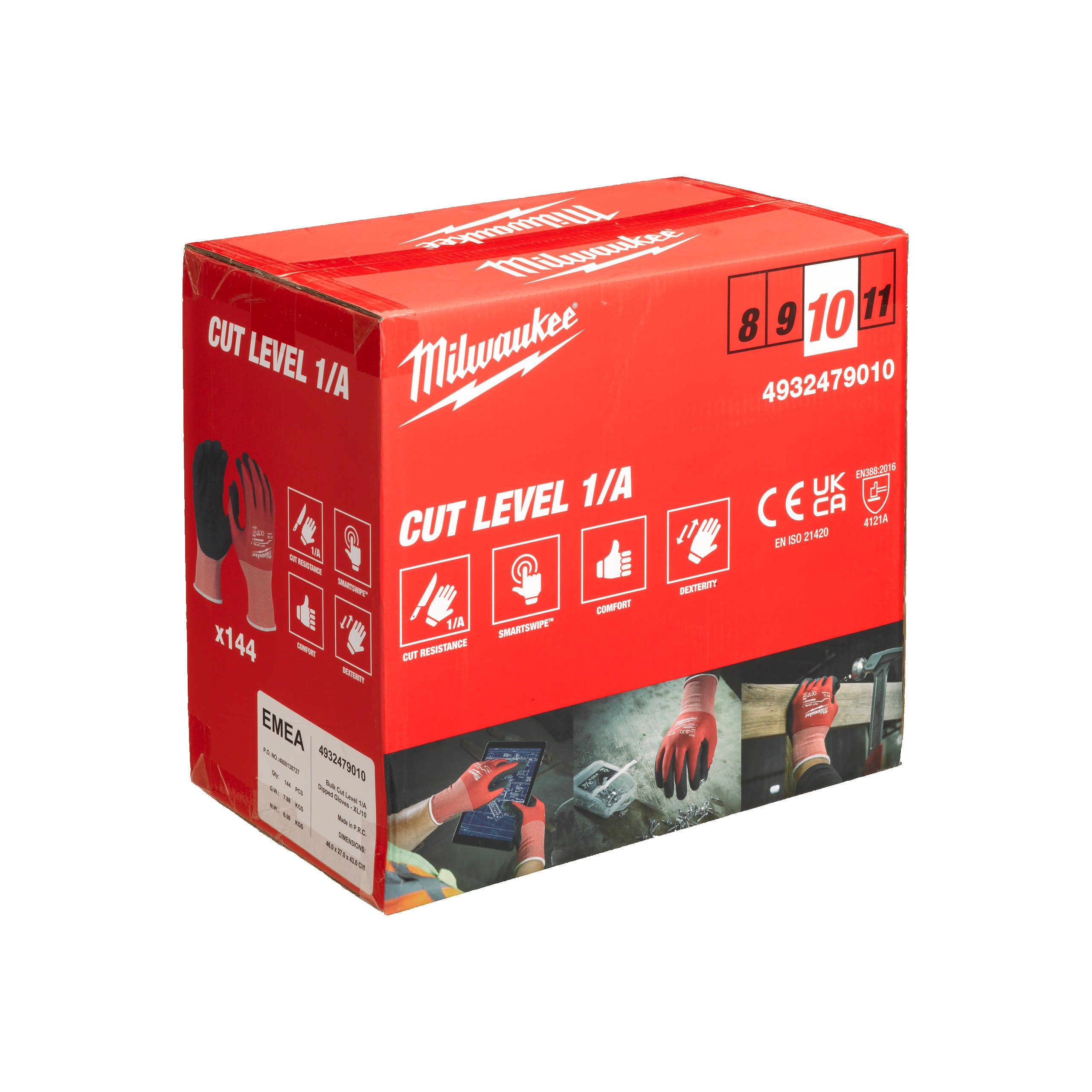 MILWAUKEE - GANTS ANTI-COUPURE ENDUCTION NITRILE