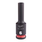 MILWAUKEE - DOUILLE SHOCKWAVE HEXAGONALE 3/8 LONGUE