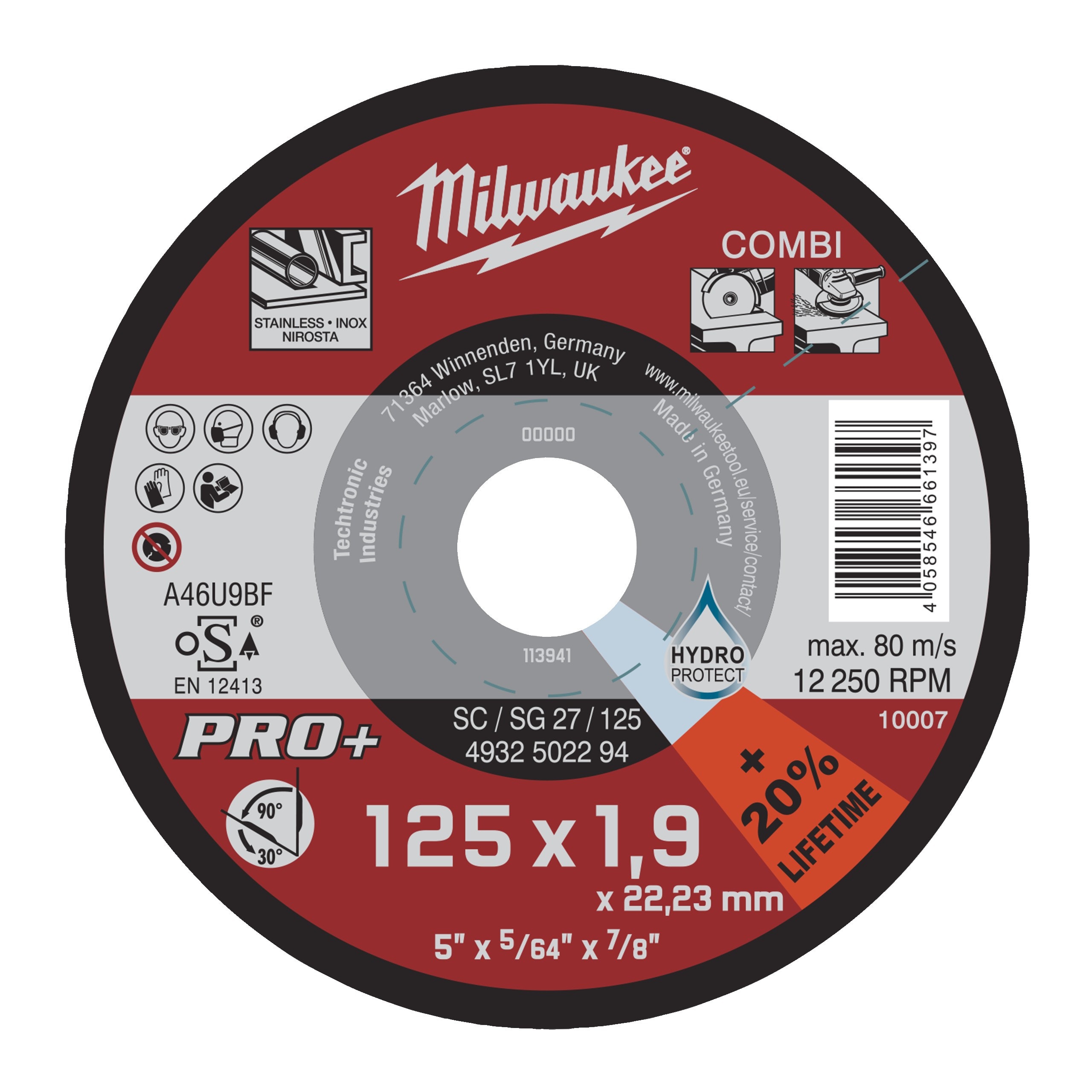 MILWAUKEE - Disques A Tronconner Pro+ - 4932502294